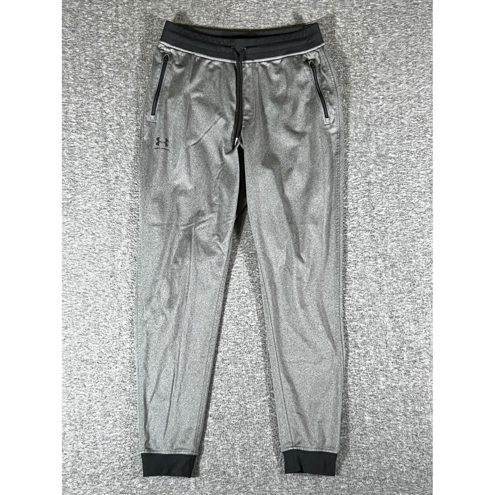 Under Armour Storm Gray Jogger Pants Athletic Workout Sport Loose Fit Mens L